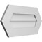 Ekena Millwork Half Round Surface Mount PVC Gable Vent w/ 3-1/2"W x 1"P Standard Frame, 26"W x 13"H GVPHR26X1301SN - alternate 4